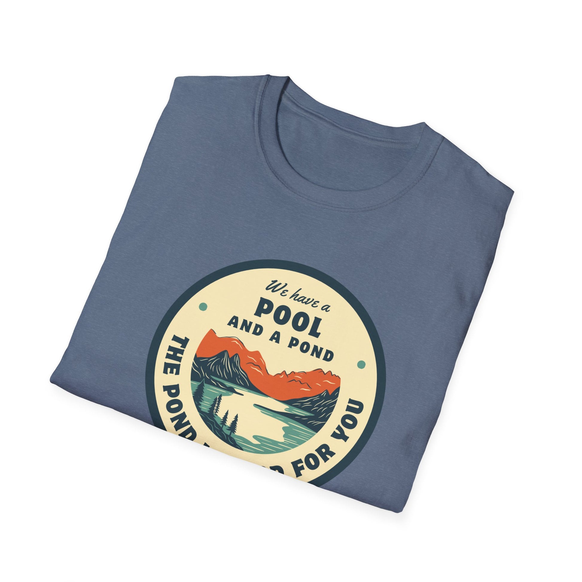 Retro Pool & Pond Adventure Unisex Softstyle T-Shirt