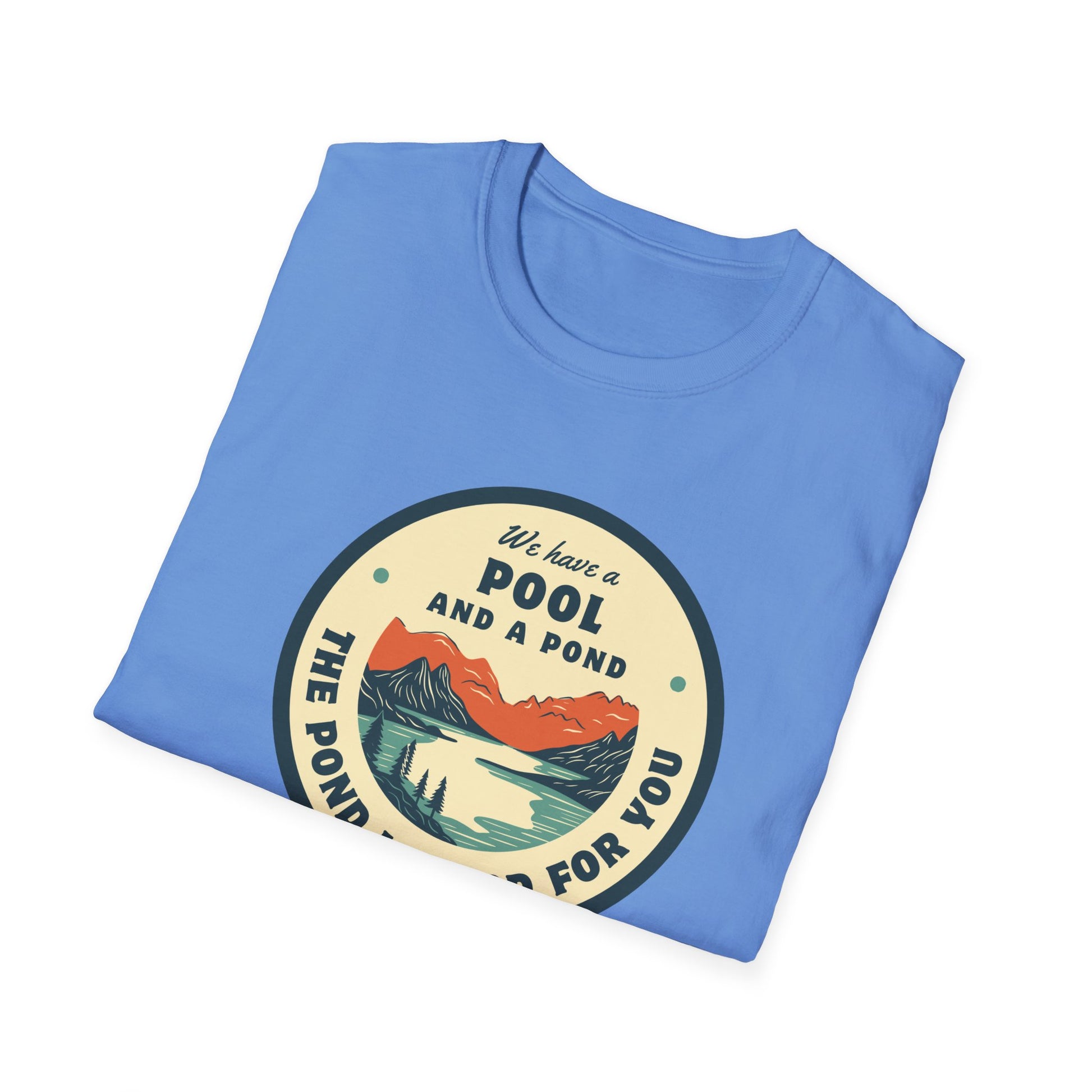 Retro Pool & Pond Adventure Unisex Softstyle T-Shirt