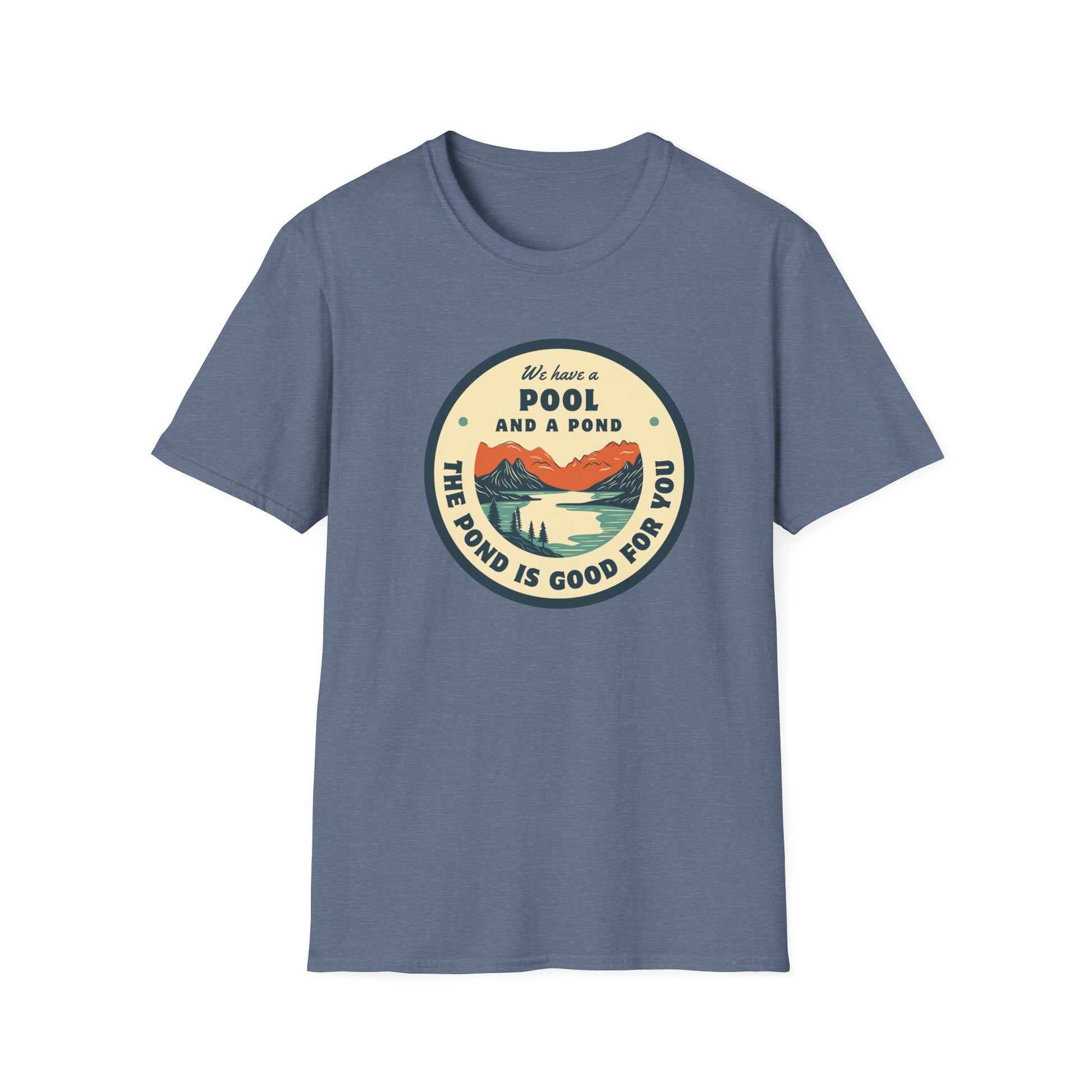 Retro Pool & Pond Adventure Unisex Softstyle T-Shirt