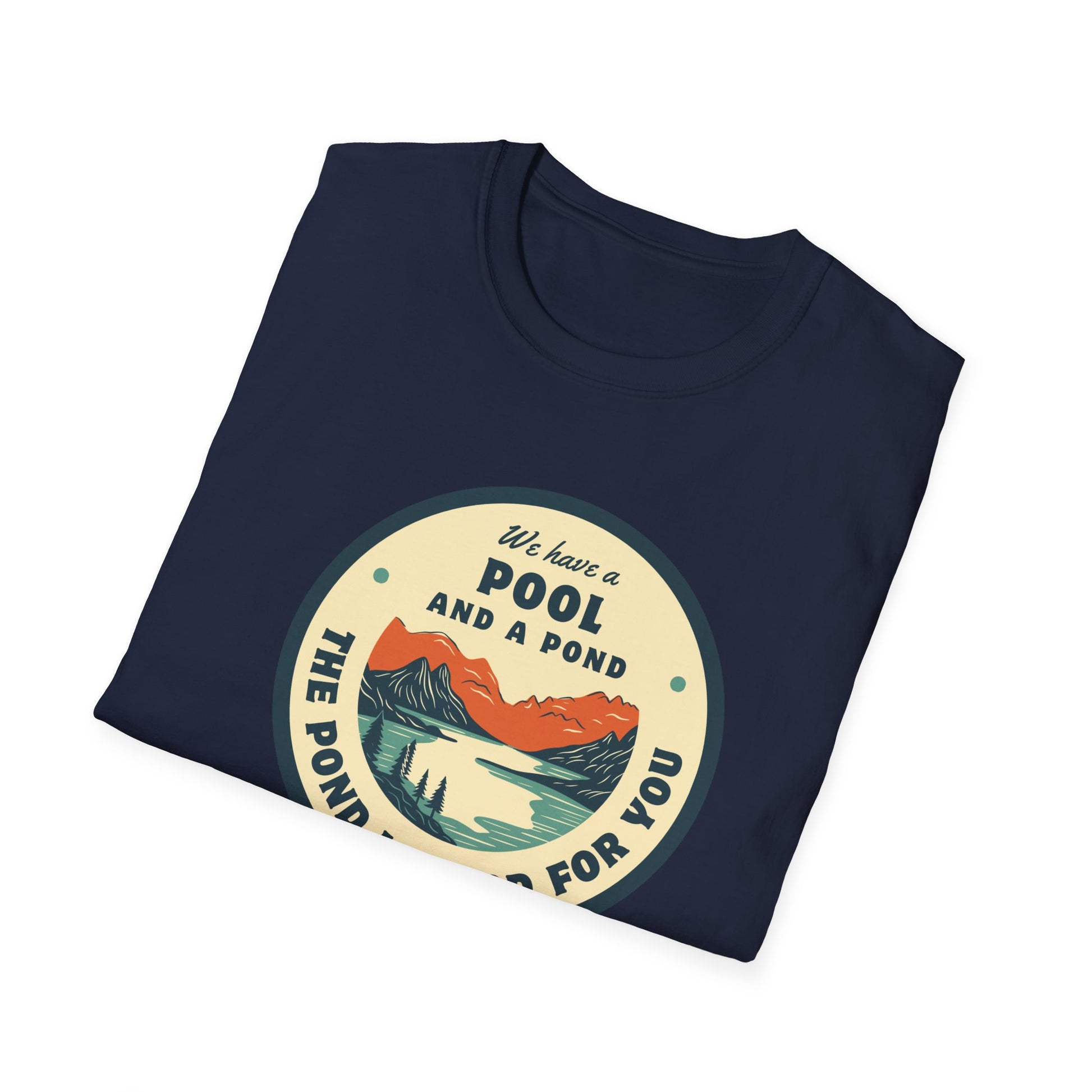Retro Pool & Pond Adventure Unisex Softstyle T-Shirt