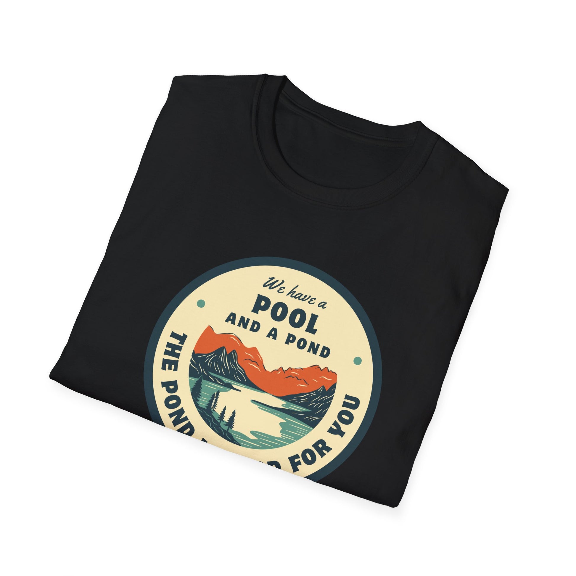 Retro Pool & Pond Adventure Unisex Softstyle T-Shirt