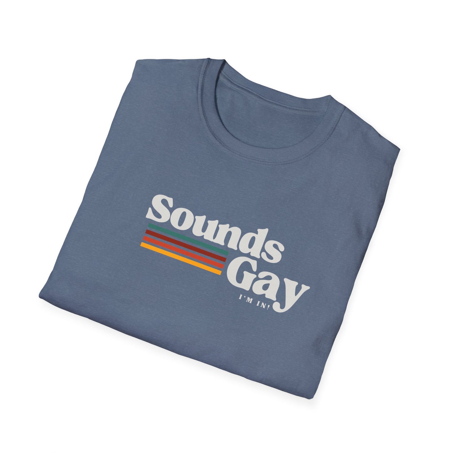 Sounds Gay Unisex Softstyle T-Shirt - Pride Apparel for LGBTQ+ Community