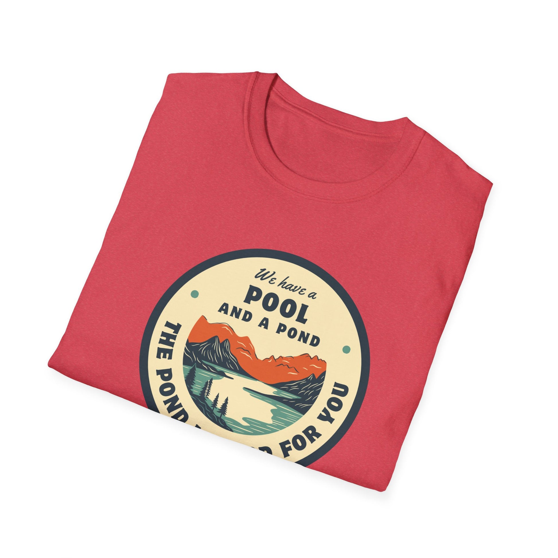 Retro Pool & Pond Adventure Unisex Softstyle T-Shirt