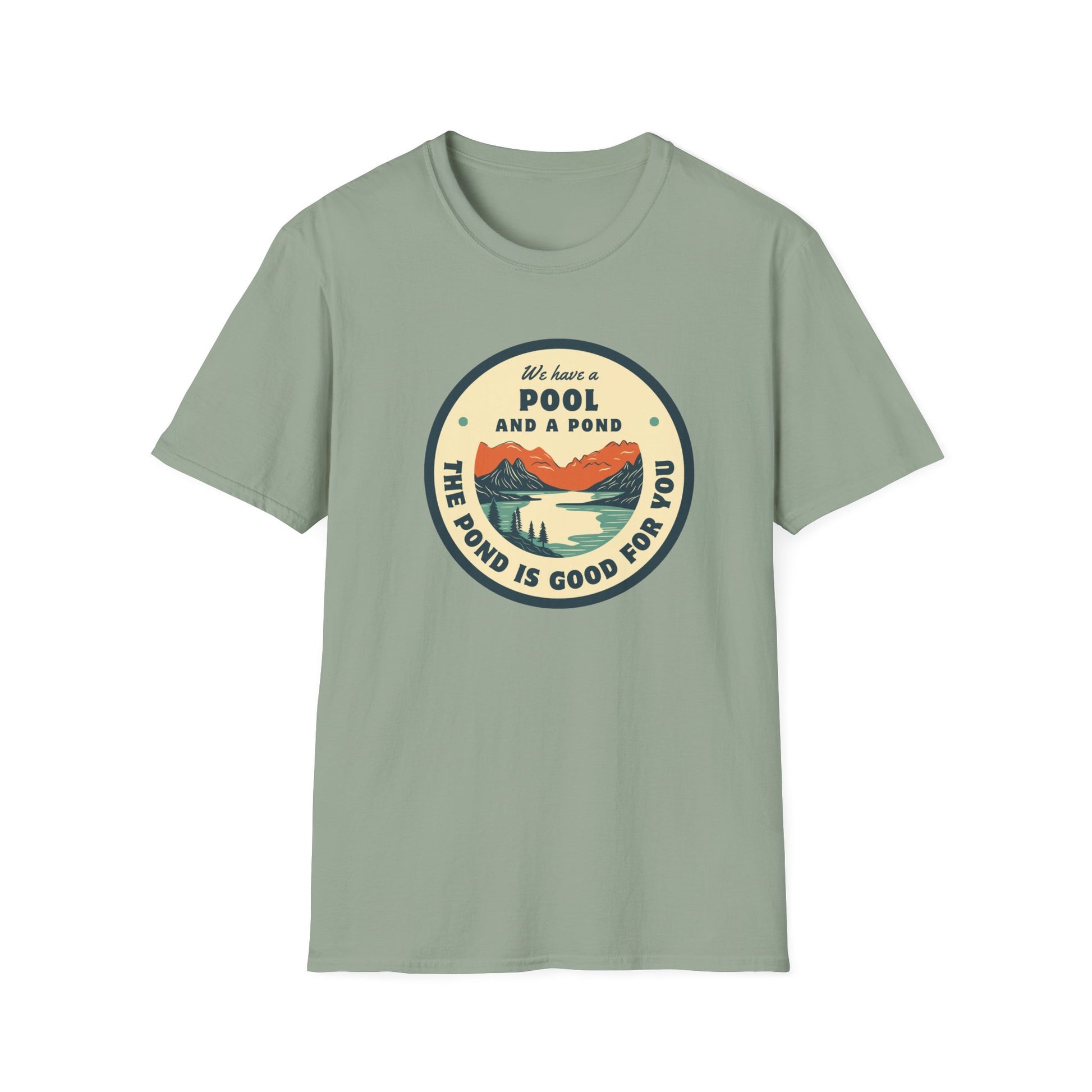 Retro Pool & Pond Adventure Unisex Softstyle T-Shirt