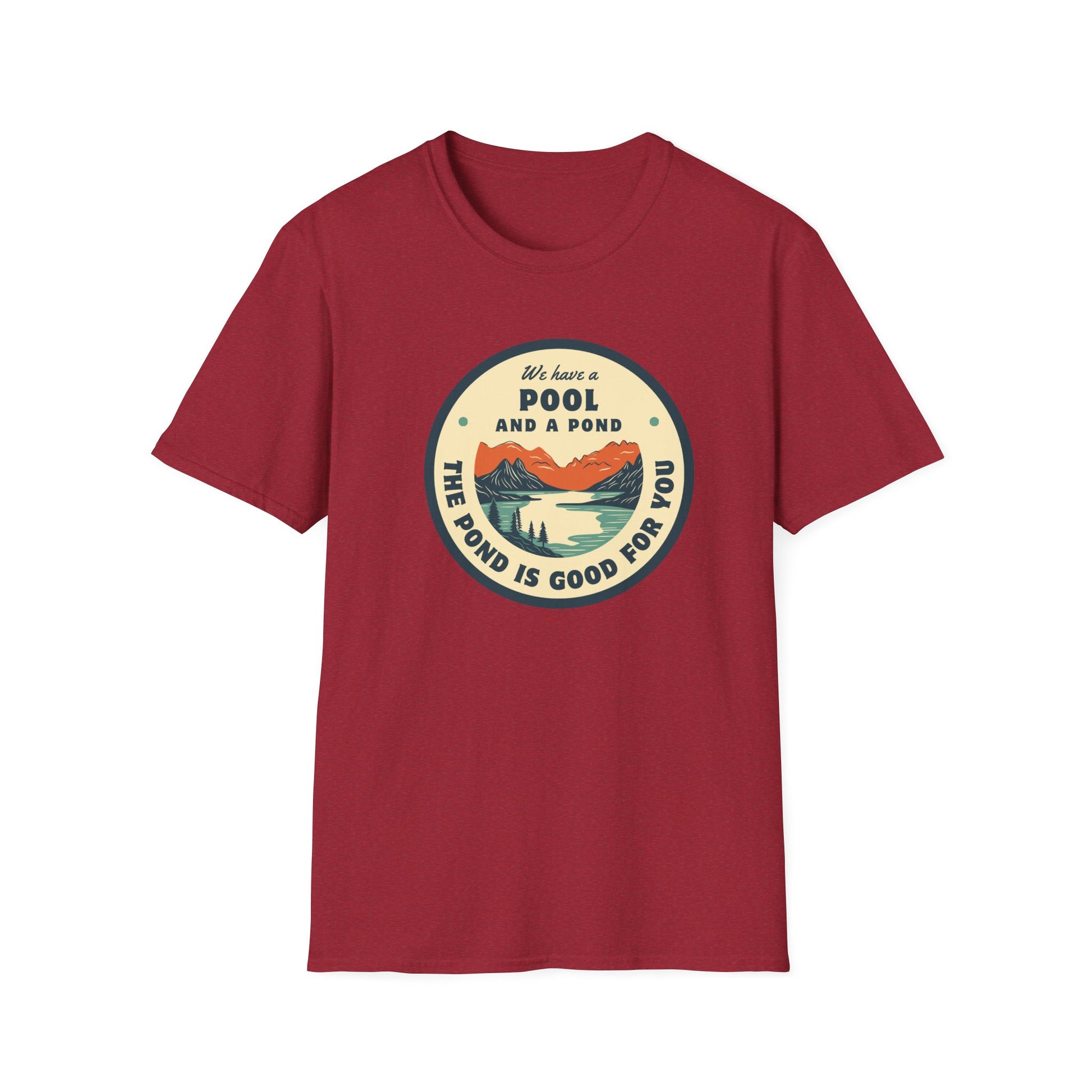 Retro Pool & Pond Adventure Unisex Softstyle T-Shirt