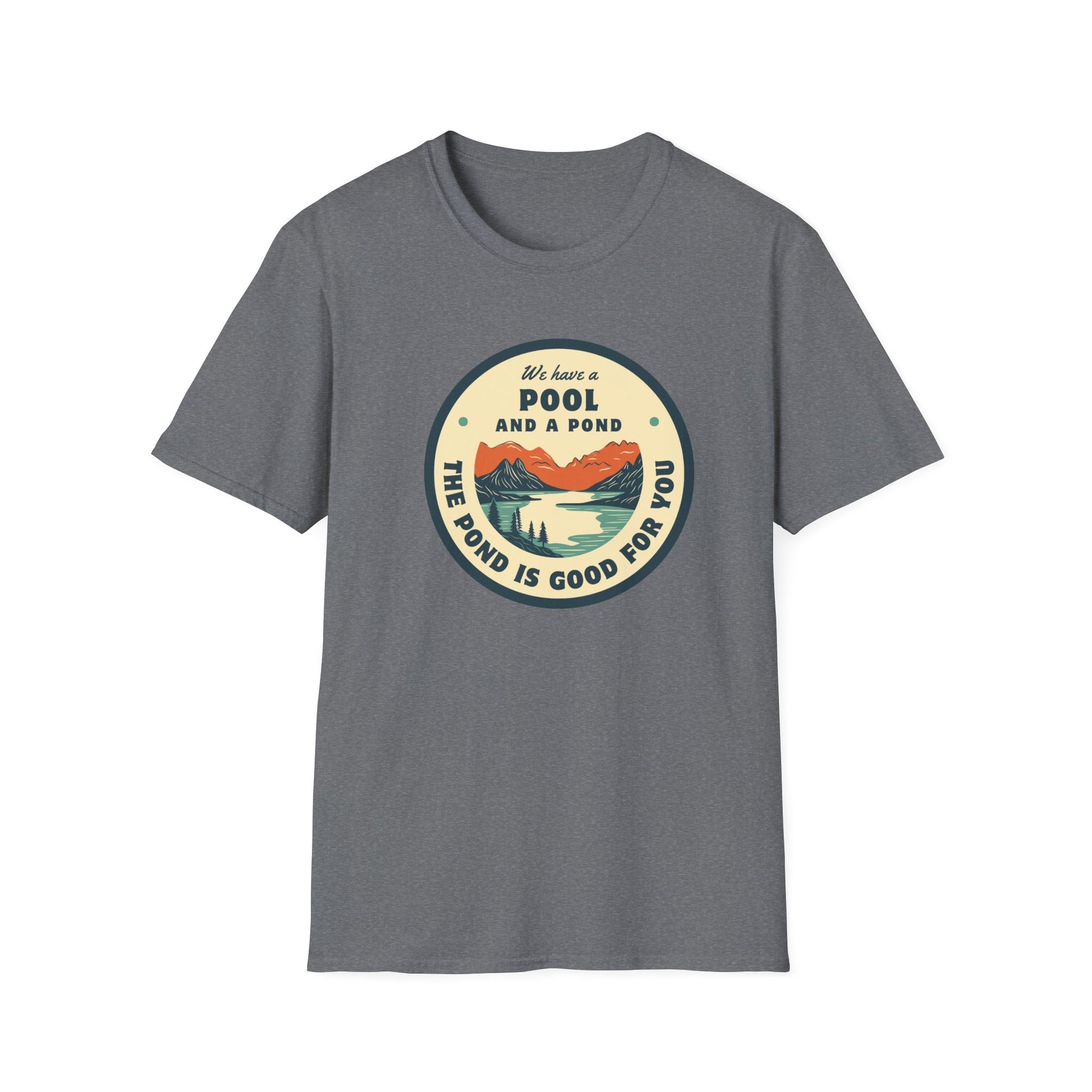 Retro Pool & Pond Adventure Unisex Softstyle T-Shirt
