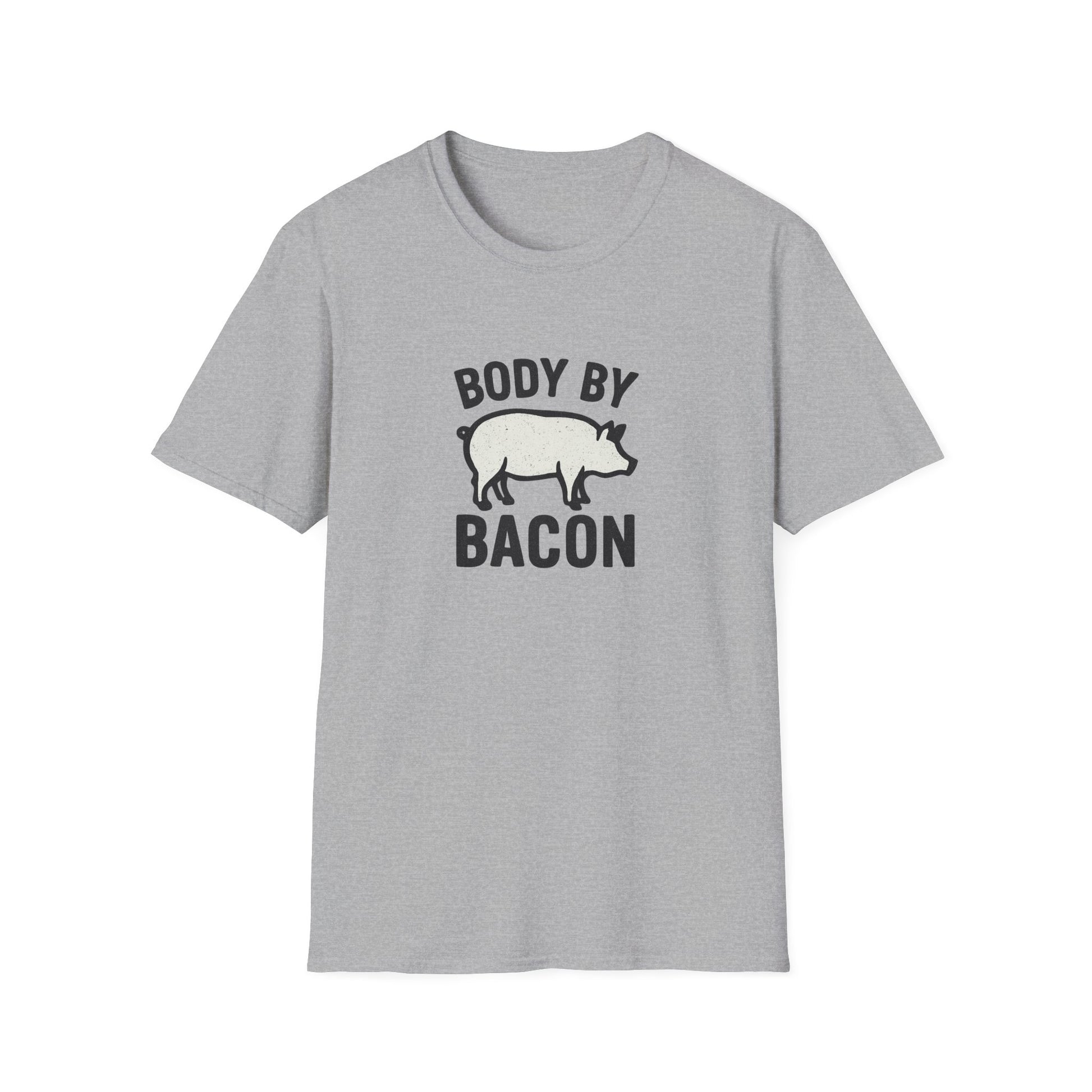 Body by Bacon Unisex T-Shirt, Casual Tee, Funny Gift, Foodie Apparel, Everyday Wear, Humor Shirt