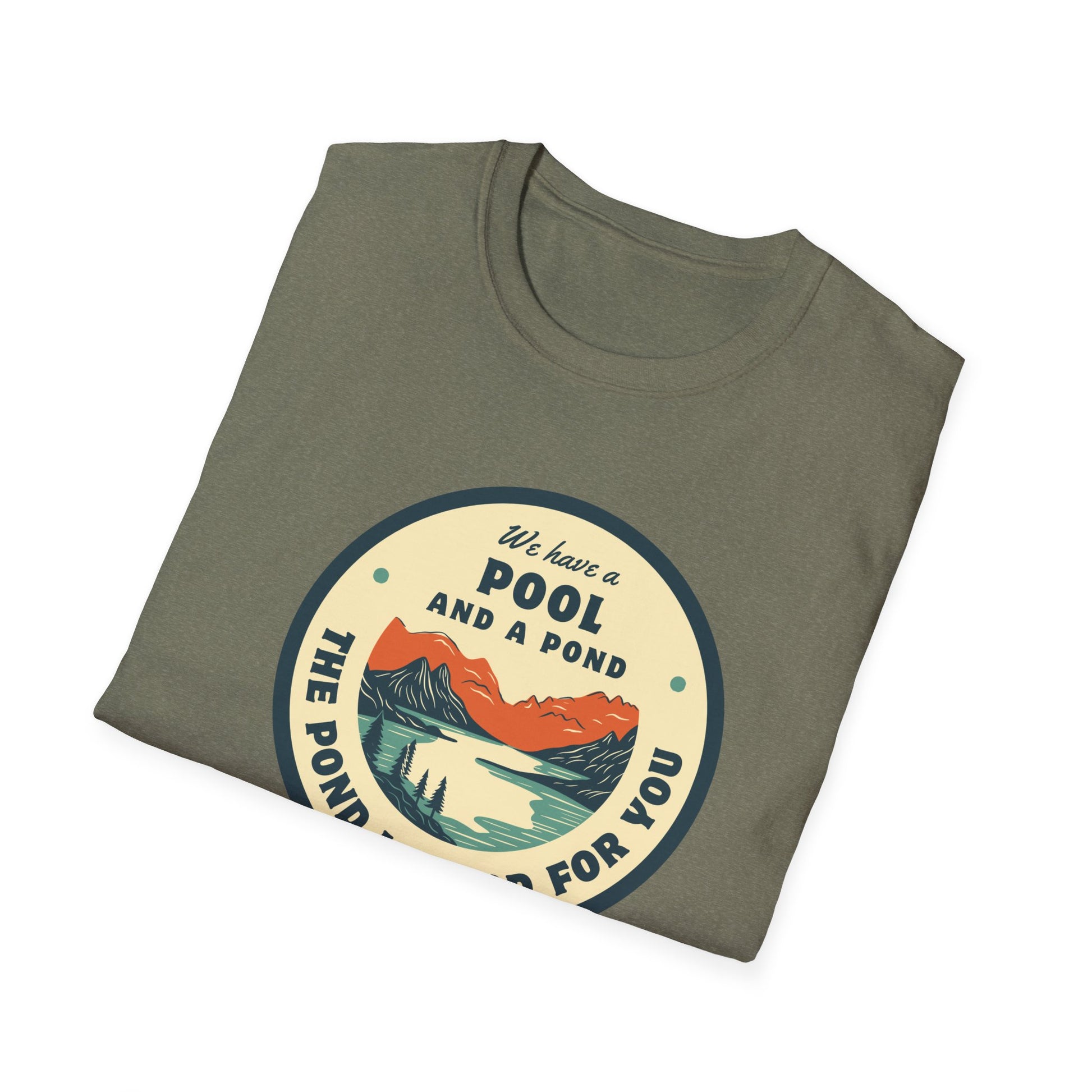Retro Pool & Pond Adventure Unisex Softstyle T-Shirt
