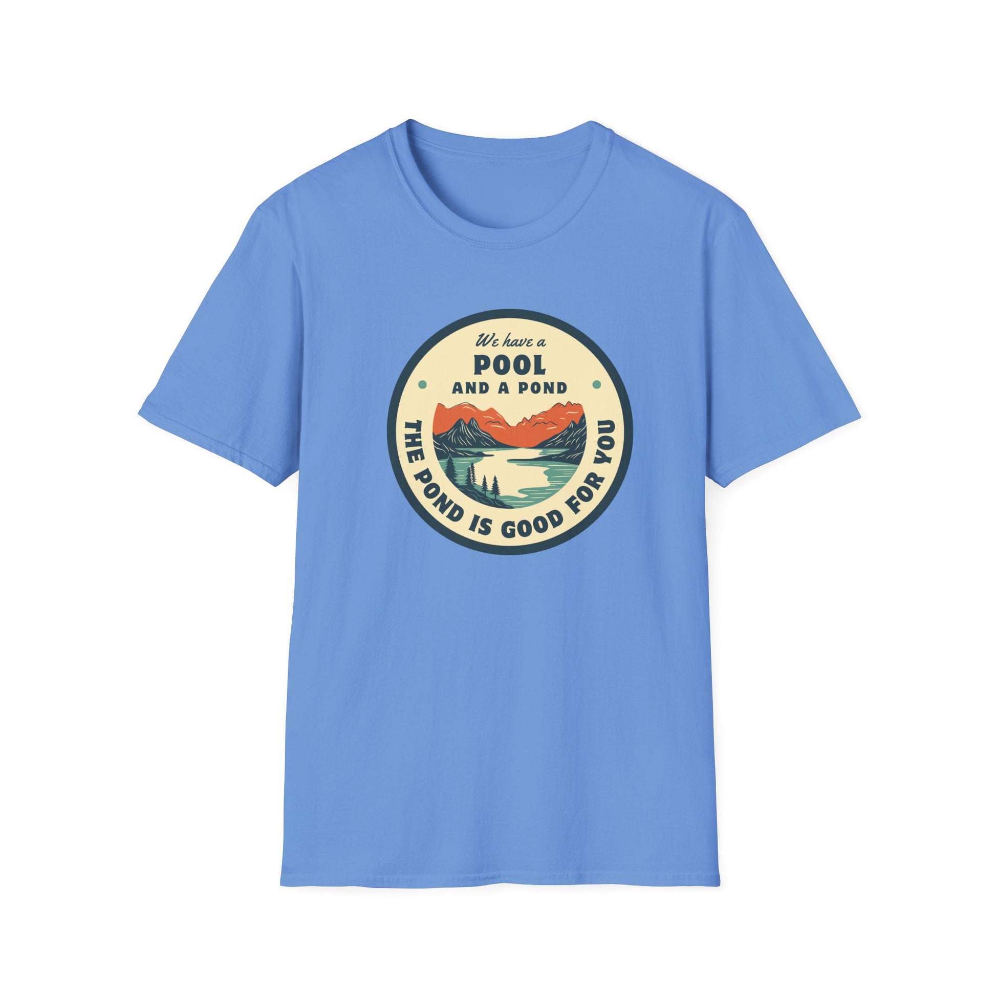 Retro Pool & Pond Adventure Unisex Softstyle T-Shirt