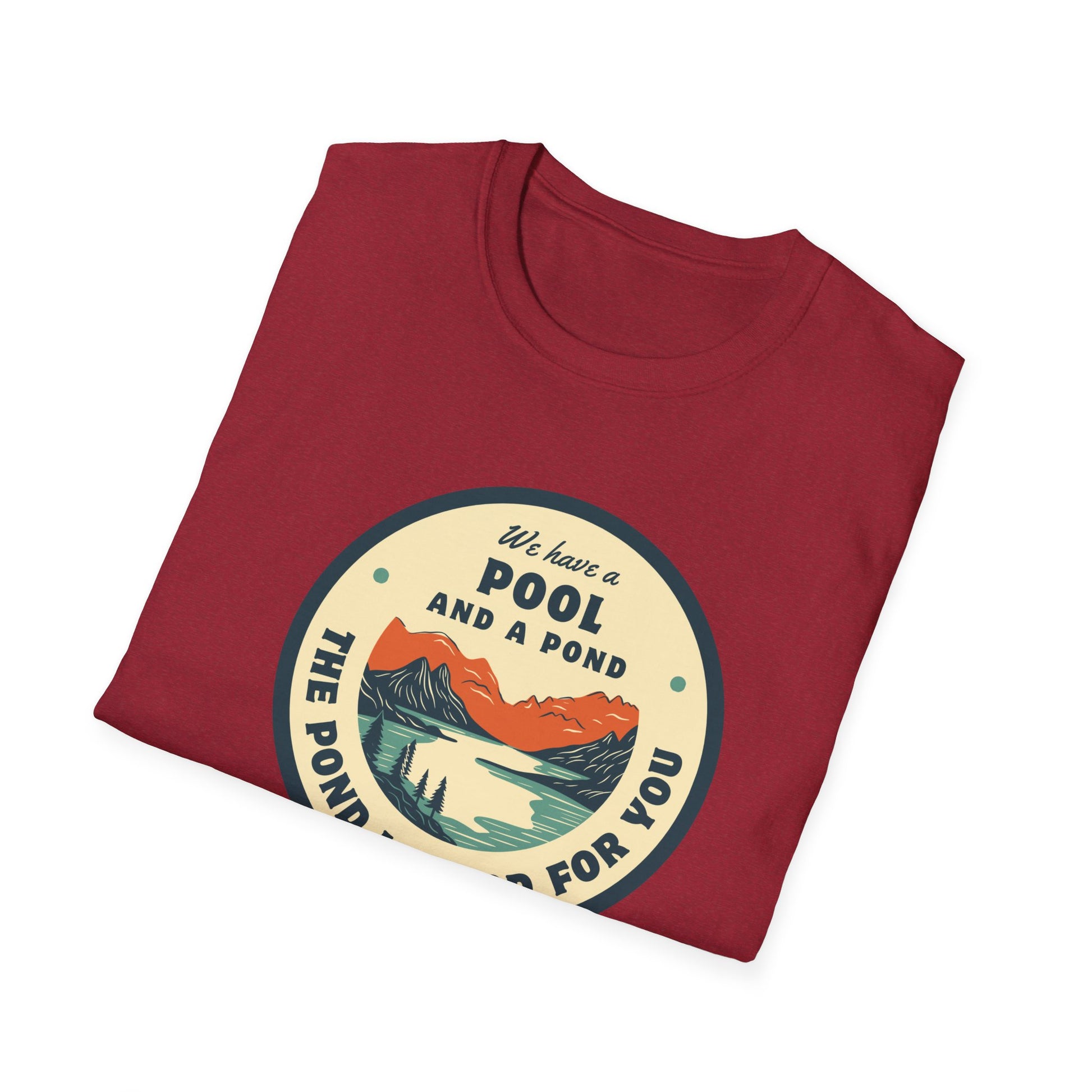 Retro Pool & Pond Adventure Unisex Softstyle T-Shirt