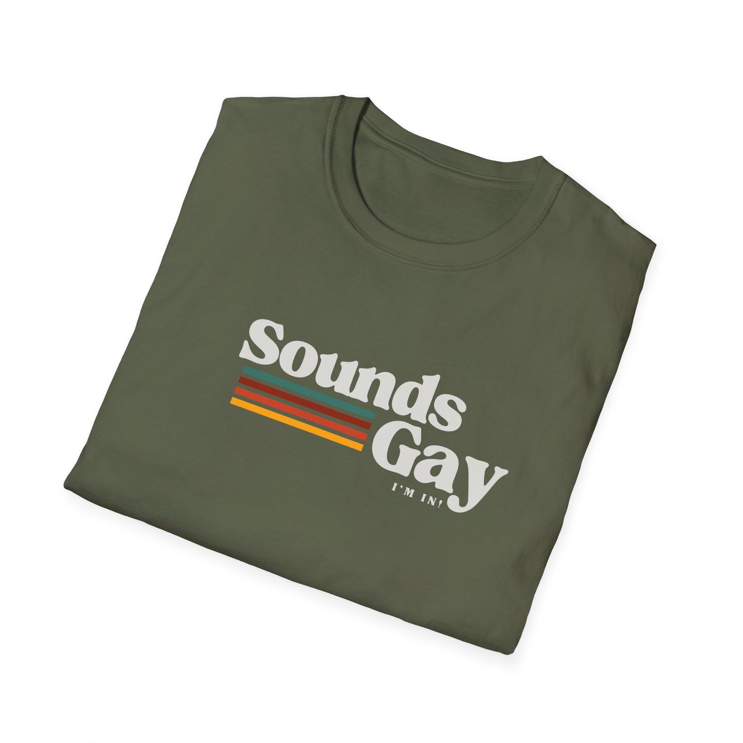 Sounds Gay Unisex Softstyle T-Shirt - Pride Apparel for LGBTQ+ Community