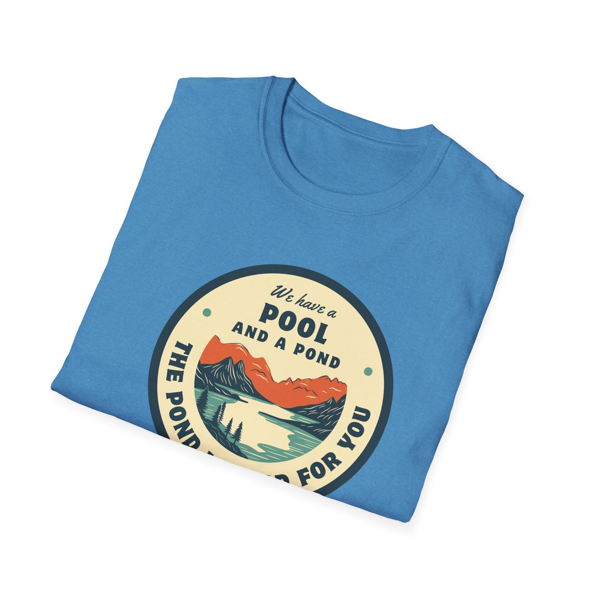 Retro Pool & Pond Adventure Unisex Softstyle T-Shirt