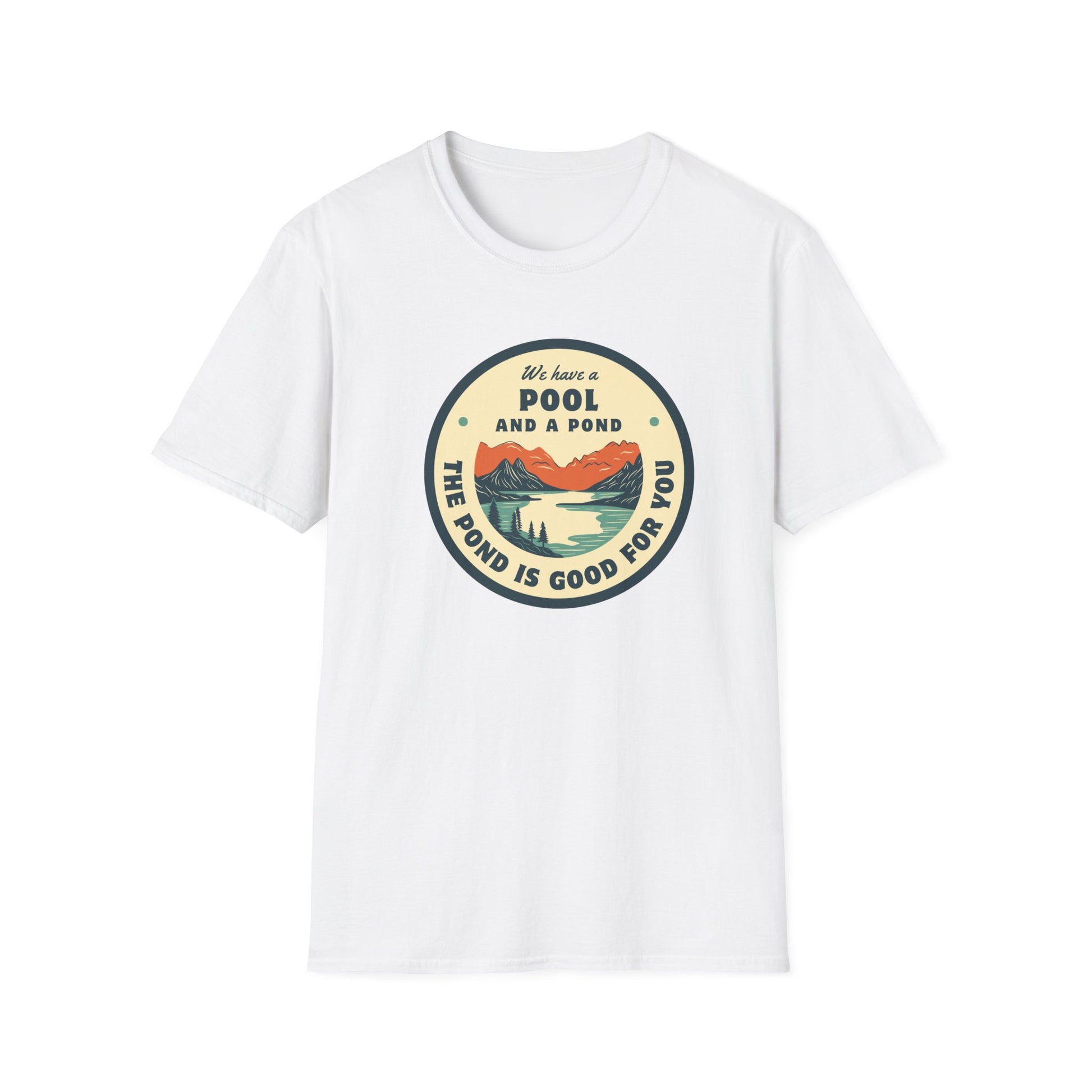 Retro Pool & Pond Adventure Unisex Softstyle T-Shirt