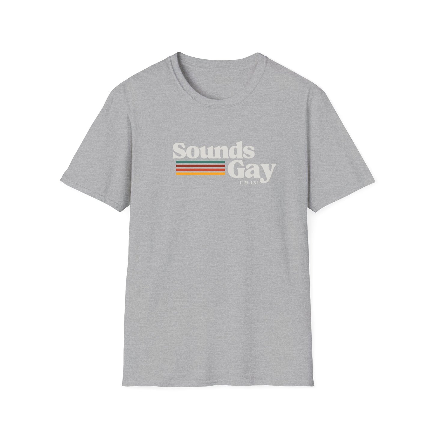Sounds Gay Unisex Softstyle T-Shirt - Pride Apparel for LGBTQ+ Community