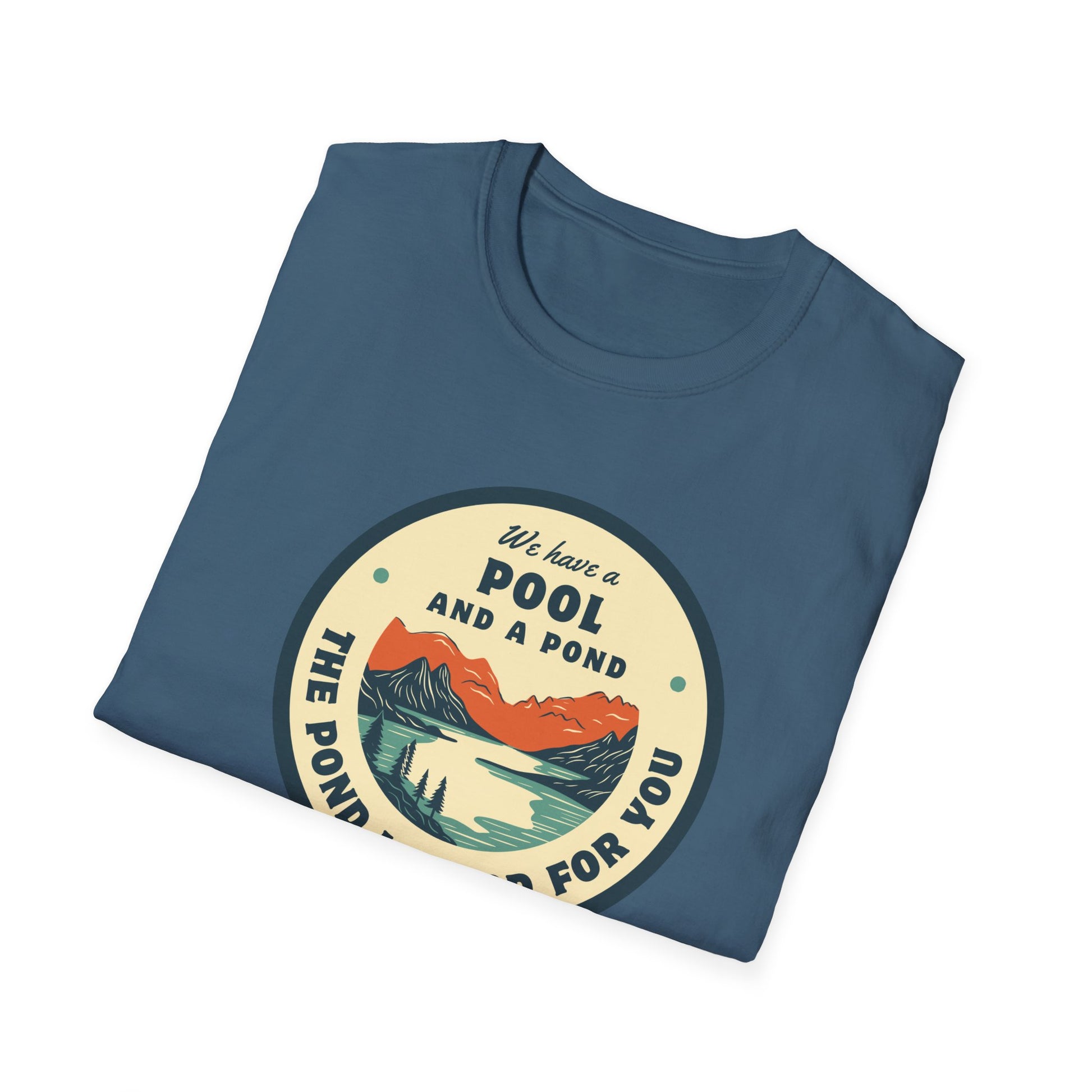 Retro Pool & Pond Adventure Unisex Softstyle T-Shirt