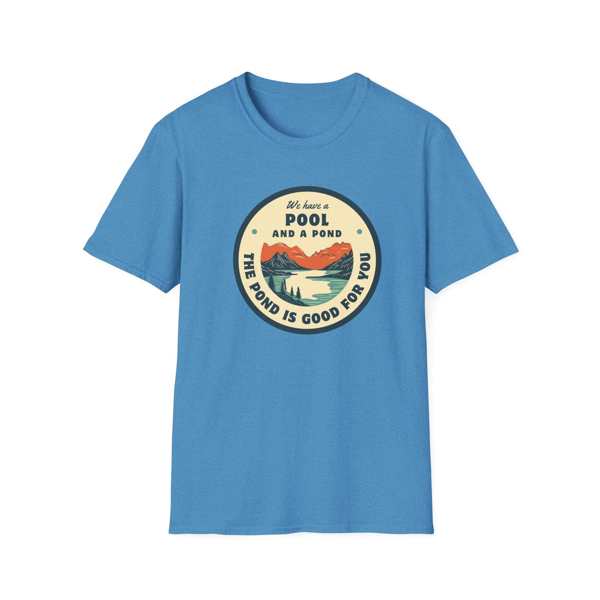Retro Pool & Pond Adventure Unisex Softstyle T-Shirt