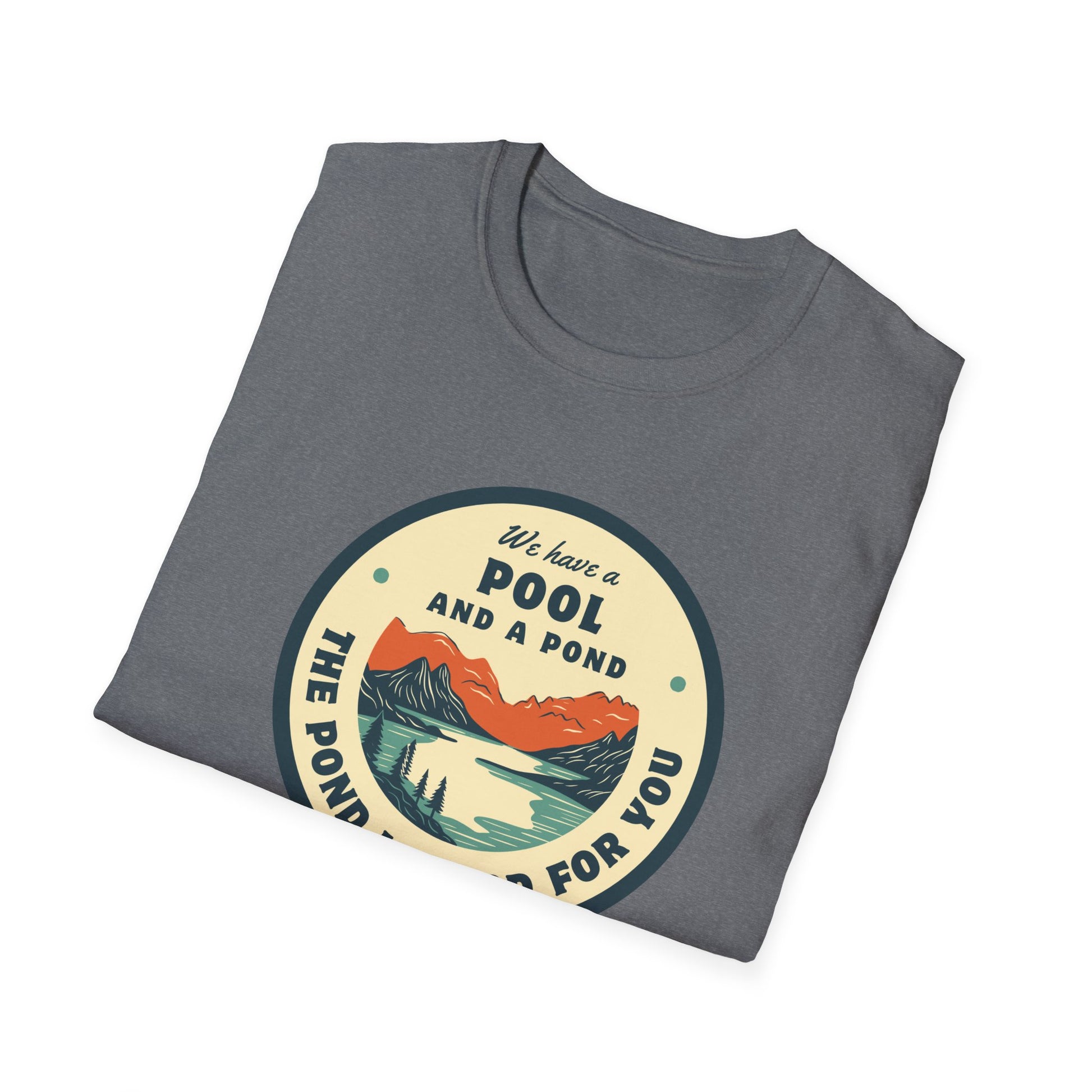 Retro Pool & Pond Adventure Unisex Softstyle T-Shirt