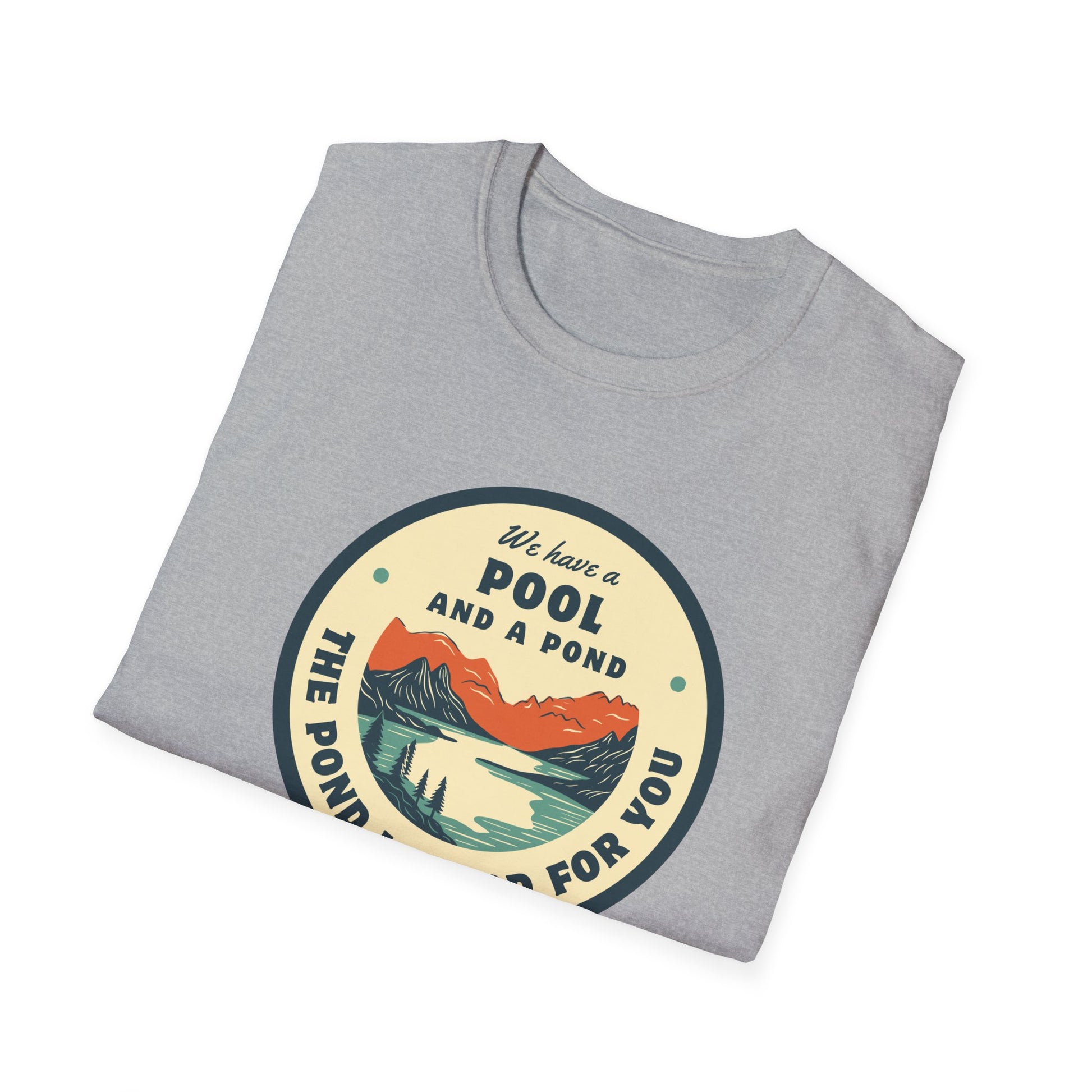 Retro Pool & Pond Adventure Unisex Softstyle T-Shirt