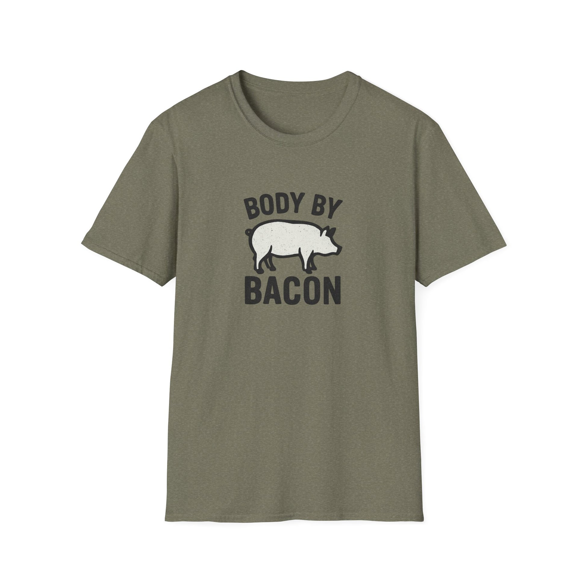 Body by Bacon Unisex T-Shirt, Casual Tee, Funny Gift, Foodie Apparel, Everyday Wear, Humor Shirt