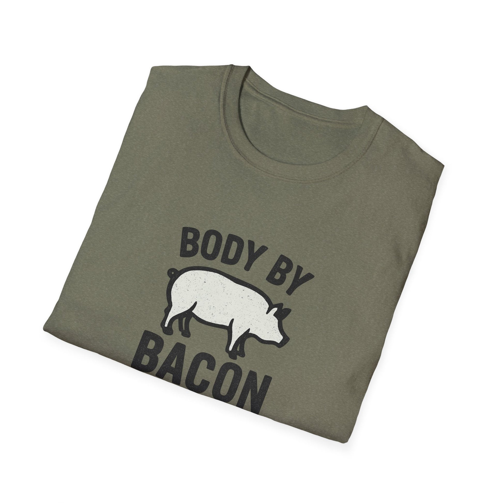 Body by Bacon Unisex T-Shirt, Casual Tee, Funny Gift, Foodie Apparel, Everyday Wear, Humor Shirt
