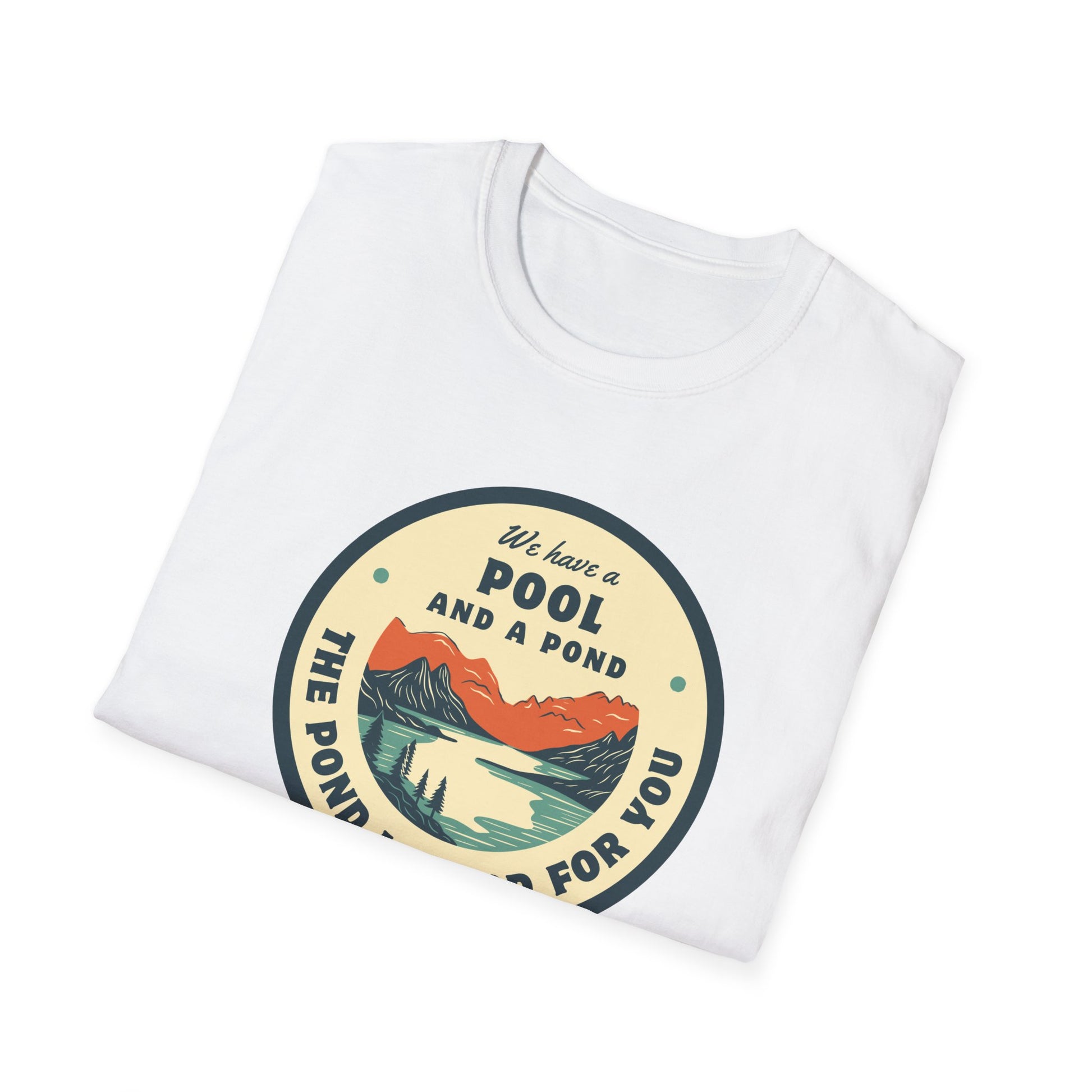 Retro Pool & Pond Adventure Unisex Softstyle T-Shirt