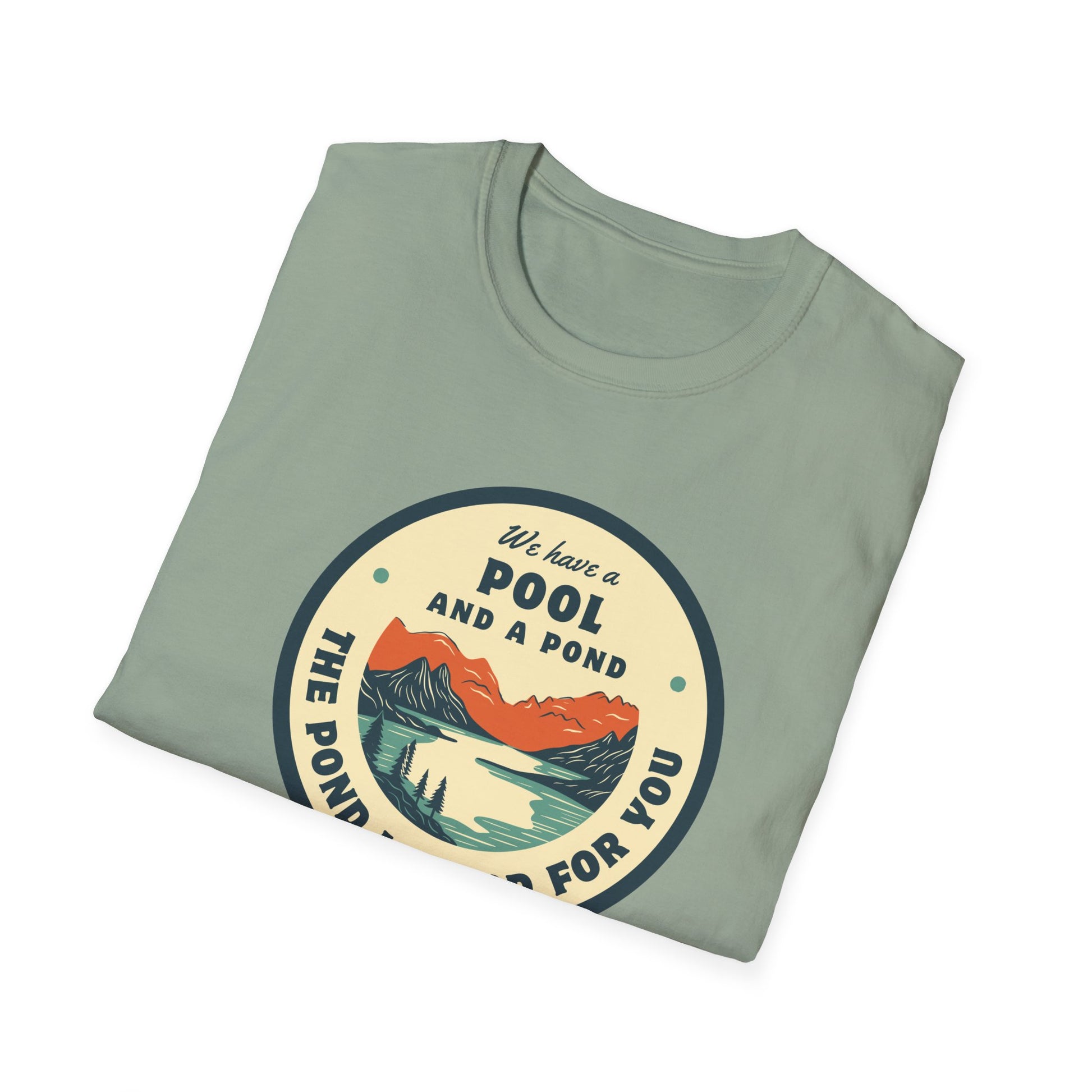 Retro Pool & Pond Adventure Unisex Softstyle T-Shirt