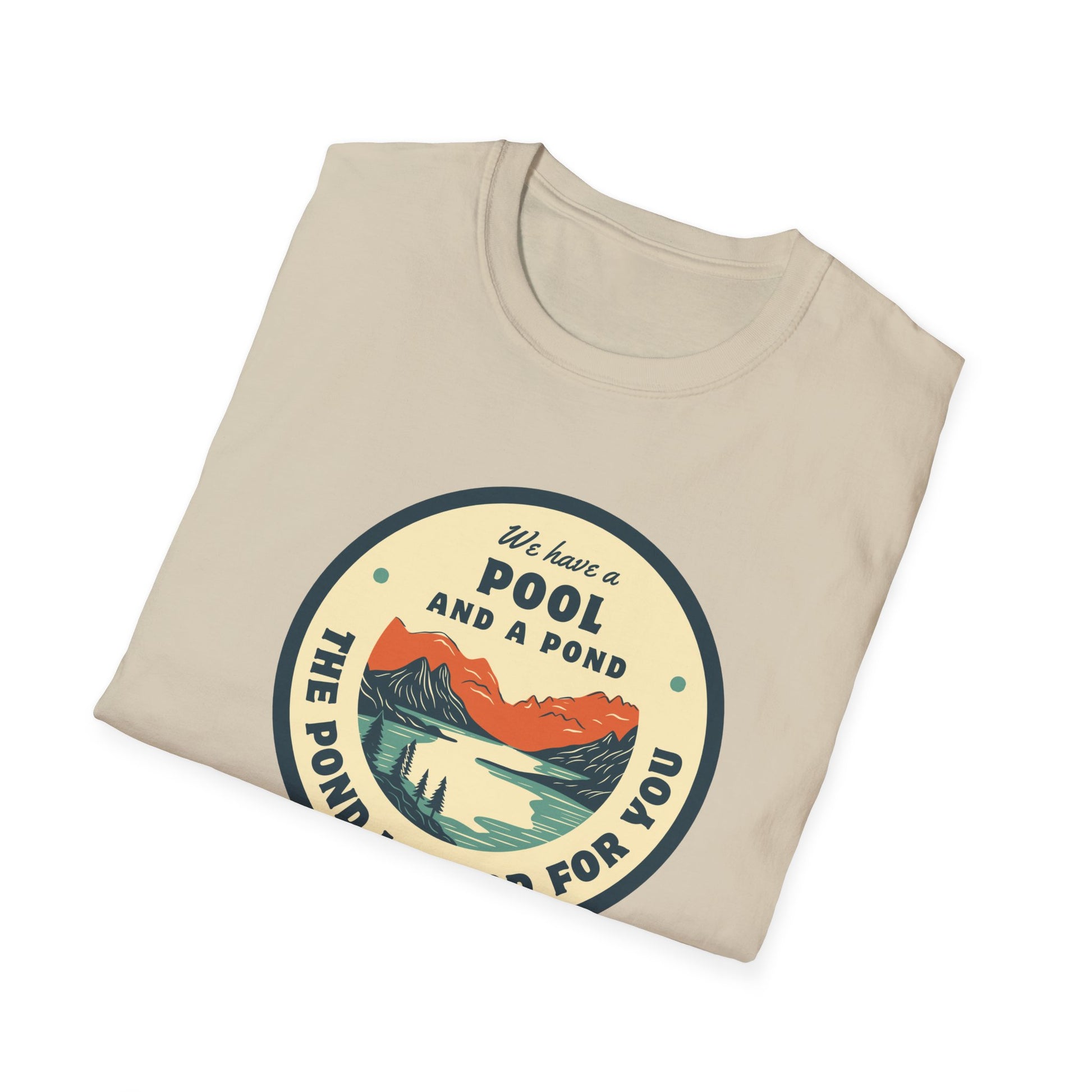 Retro Pool & Pond Adventure Unisex Softstyle T-Shirt