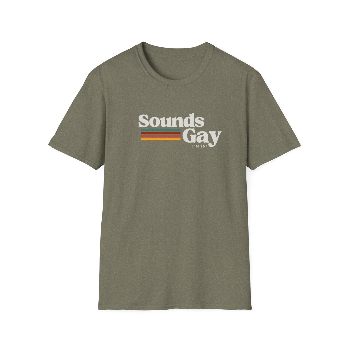 Sounds Gay Unisex Softstyle T-Shirt - Pride Apparel for LGBTQ+ Community