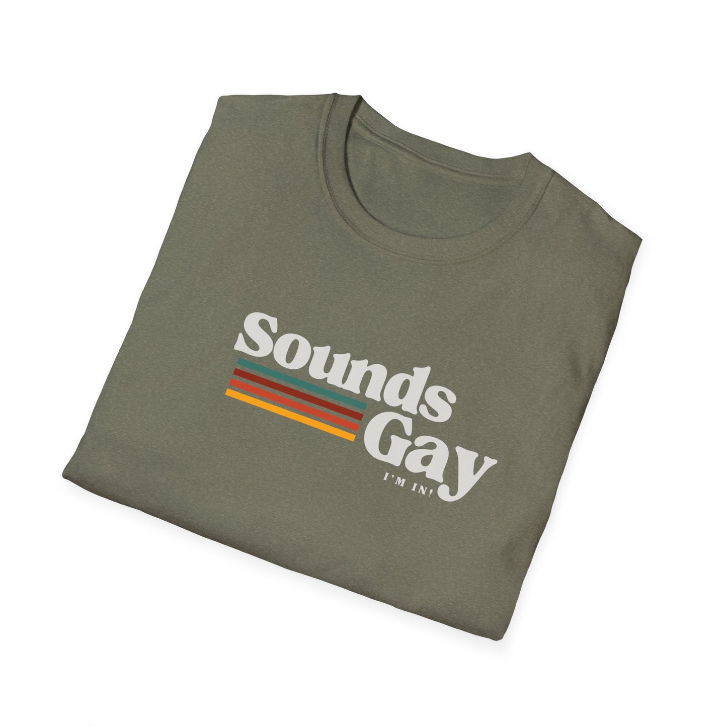 Sounds Gay Unisex Softstyle T-Shirt - Pride Apparel for LGBTQ+ Community