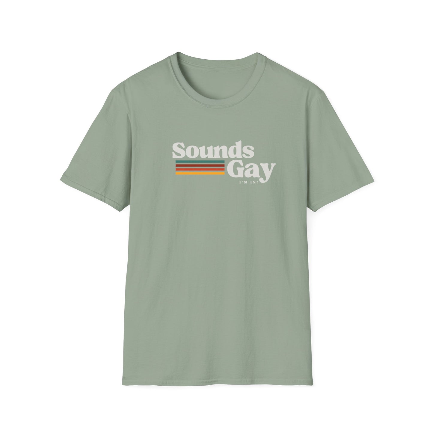 Sounds Gay Unisex Softstyle T-Shirt - Pride Apparel for LGBTQ+ Community