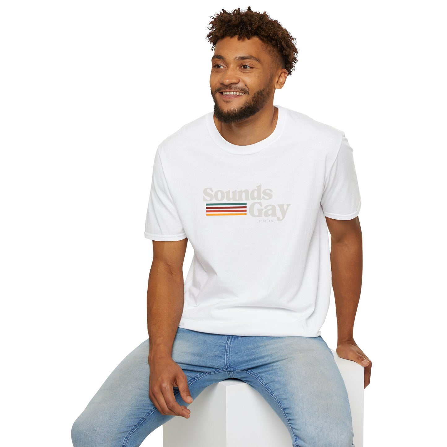 Sounds Gay Unisex Softstyle T-Shirt - Pride Apparel for LGBTQ+ Community