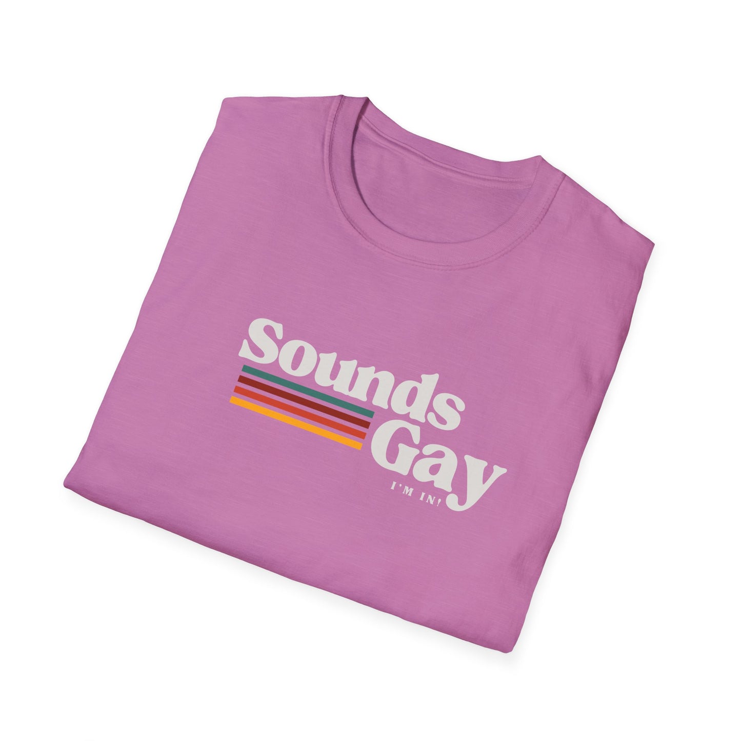 Sounds Gay Unisex Softstyle T-Shirt - Pride Apparel for LGBTQ+ Community
