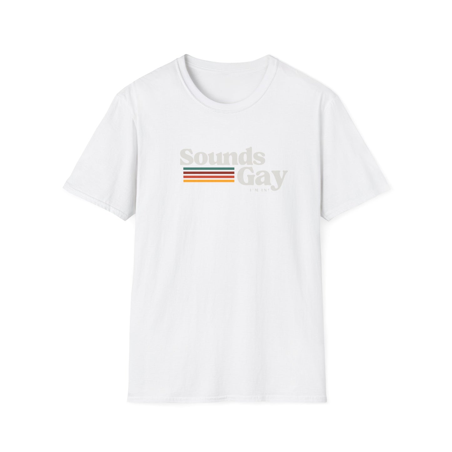 Sounds Gay Unisex Softstyle T-Shirt - Pride Apparel for LGBTQ+ Community